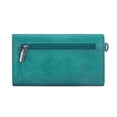 thumbnail image 3 of Montana West Wallet for Women Leather Wristlet Trifold Money Organizer with Coin Purse, Turquoise, 3 of 7