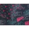 thumbnail image 4 of Ambesonne Heart Quilted Bedspread Set 3 Pcs, Anatomical Human Organ Veins, King Size, Hot Pink and Charcoal Grey, 4 of 5