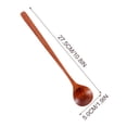 thumbnail image 2 of 5 cucharas de madera de mango largo, cucharas de madera para mezclar café, utensilios de cocina de madera., 2 of 7