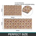 thumbnail image 7 of Brown Christmas Gingerbread and Drink Pattern Kitchen Rugs Sets Of 2,Anti Fatigue Kitchen Mat Rugs Non Slip Washable,Decorative Kitchen Floor Mats for Kitchen,Sink,Laundry,17"x30"+17"x47", 7 of 7