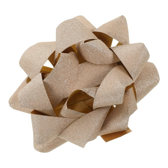 COSMOBETTY 1Pack Golden Ribbon Bow for Present Box Wrapping and Holiday Decorations