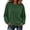 Army Green, variant on Women's Boat Neck Drop Shoulder Long Sleeve Sweatshirt, Loose Solid Casual Fleece Pullover Top,Size S-3XL