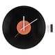thumbnail image 2 of Reloj De Pared, Reloj De Pared Redondo Retro De 12.0 In, Silencioso, Clásico, Decorativo, De Cuarzo, Funciona Con Pilas, Diseño De Registro Vintage, Reloj Para Sala De Estar,, 2 of 7