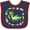 Navy and Red, variant on Inktastic Praying Mantis with Flowers and Leaves Boys or Girls Baby Bib