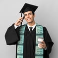 thumbnail image 5 of Haiem Not All Those Who Wander Are Lost1 Pattern Graduation Stole 2024 | Premium Satin Sash for Graduation Ceremony, 5 of 7