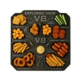thumbnail image 2 of Xihbxyly Plato de Comida con Motor V8, Diseño Mecánico Único, Plástico Resistente, Reutilizable y Fácil de Limpiar, Perfecto para Fiestas, Picnics y Bodas, Regalo Ideal para Amantes de Los Motores, 6, 2 of 7