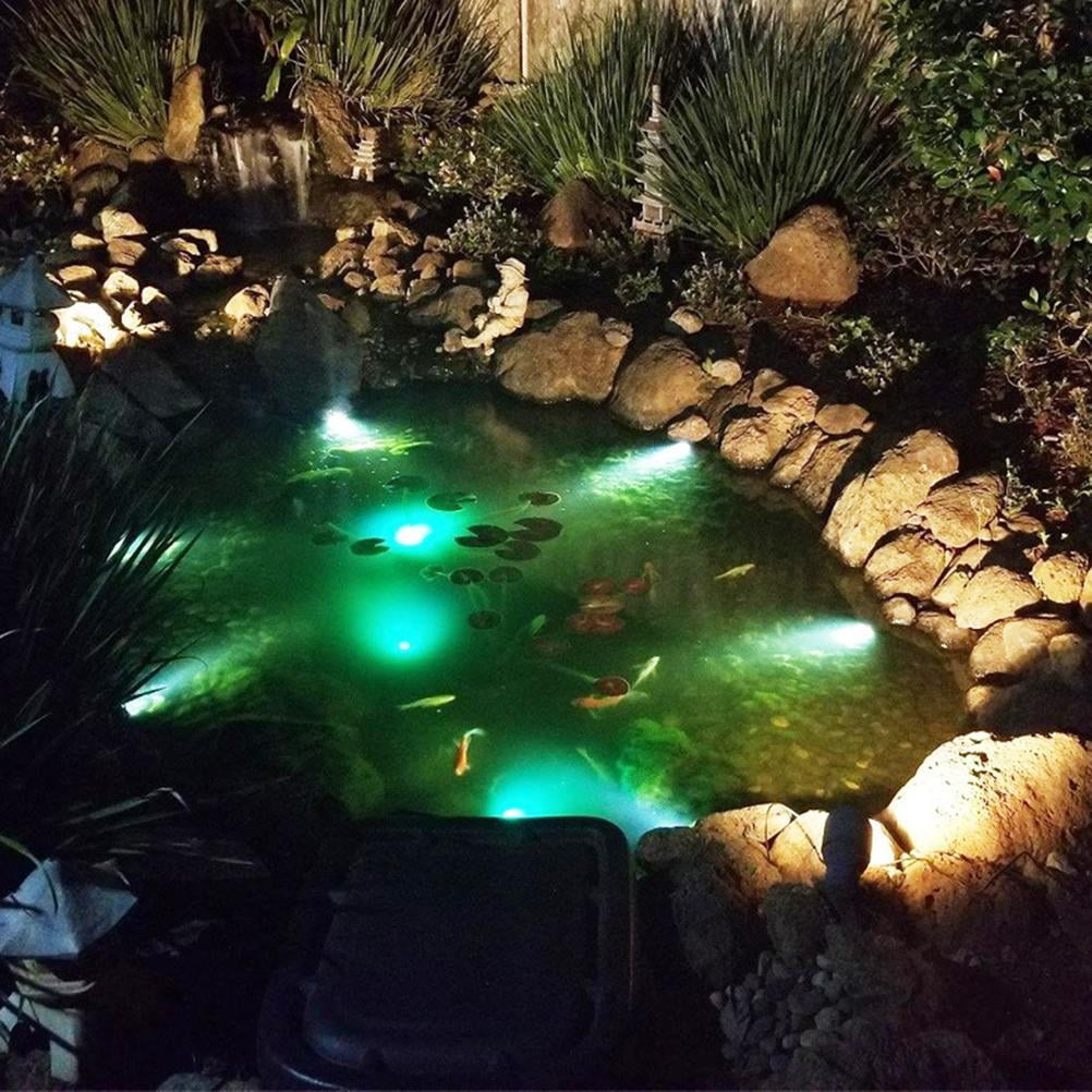 Solar Underwater Light 2 Light Sensor Projector Garden Pool Pond Paddock Ip68 