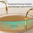 thumbnail image 6 of 360° Rotating Cosmetic Storage Organizer, Multi-Functional for Brushes, Lipstick, Skin Care & Stationery, Durable Odorless Striped Desktop Box, 6 of 7