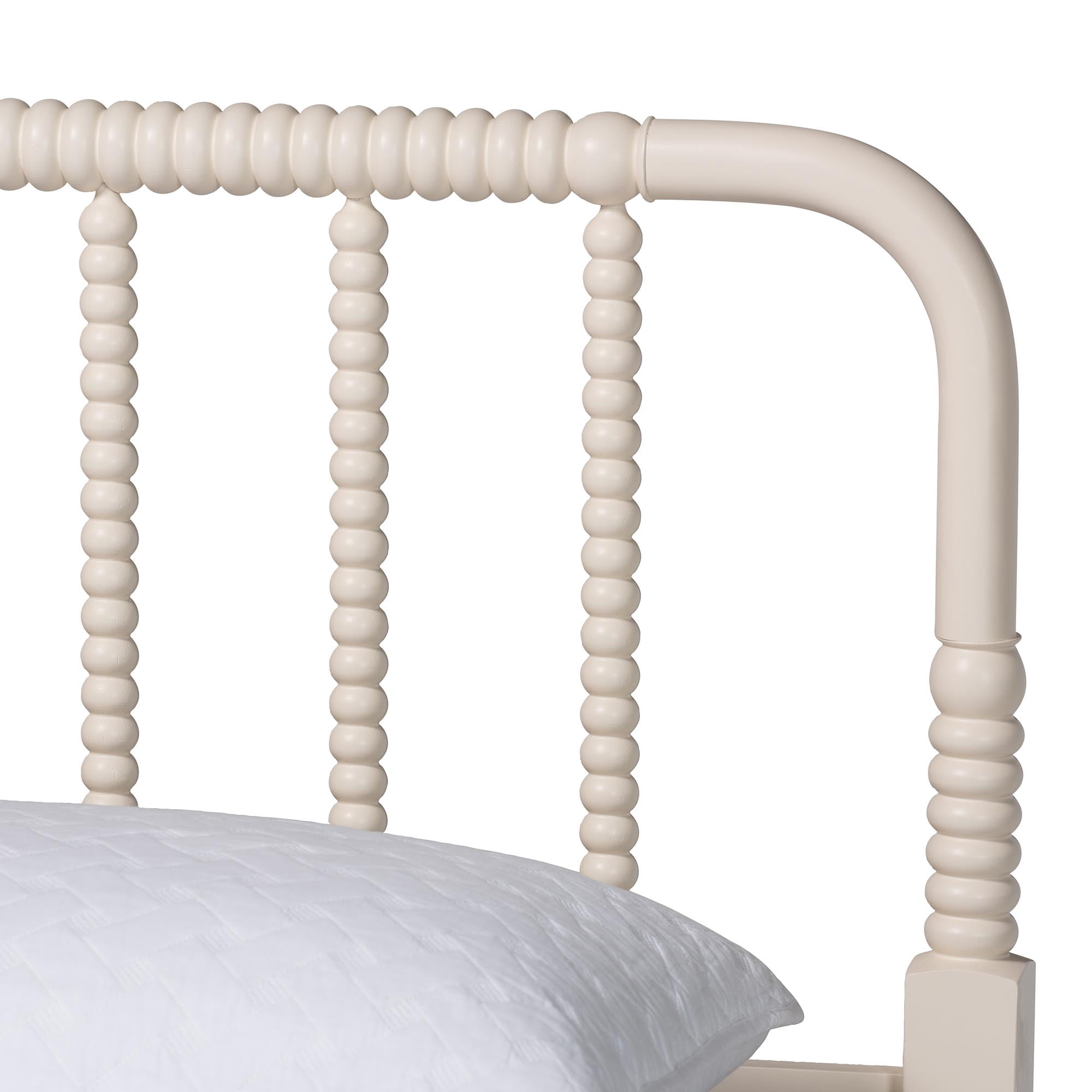 Baxton Studio Braith Farmhouse Platform Bed, Queen, Ivory