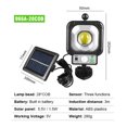 thumbnail image 3 of Lámpara solares para exteriores con sensor de movimiento PIR de luz solar LED para exteriores para entrada de porche, 3 of 7
