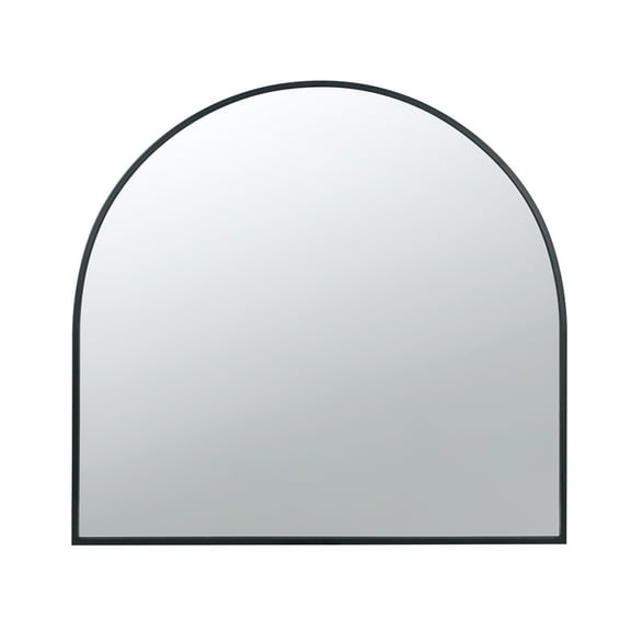 CC Home Furnishings Rounded Arch Top Wall Mirror - 33" - Black