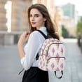 thumbnail image 6 of FORMRS Mini Backpack Purse for Women Quilted Travel Daypack Casual Shoulder Bag, Pink Cartoon Ice Cream, 6 of 7