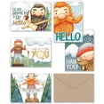thumbnail image 1 of Lumberjack Thank You and General Note s & Kraft Envelopes - 25 Pack, 1 of 5