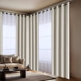thumbnail image 1 of set 4 cortinas: 2 cortinas 100% blackout beige + 2, 1 of 6