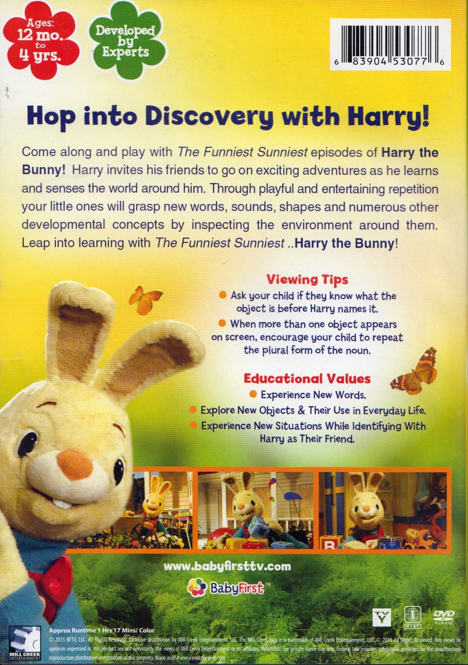 Harry The Bunny - The Funniest Sunniest Specials DVD - Walmart.com