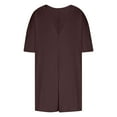 thumbnail image 6 of Uaswgudfs ​Shorts Romper for Women: Casual Loose-Fit Short-Sleeve Jumpsuit with Pockets - Breathable Cotton Summer Playsuit for Everyday Comfort Brown L, 6 of 9