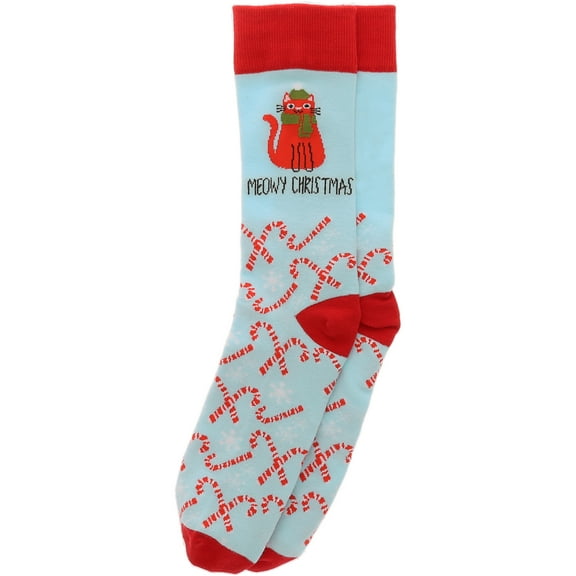 Pavilion Gift Company - Meowy Christmas - Unisex Crew Socks
Size: M/L