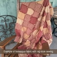 thumbnail image 4 of JCS Primitive Red Buffalo Plaid Homespun Cotton Fabric Sold by the Yard, 4 of 5