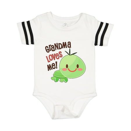 

Inktastic Grandma Loves Me- Cute Turtle Gift Baby Boy or Baby Girl Bodysuit