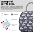 thumbnail image 3 of Funny Cat Lunch Tote for Women, Cute Pet Lover Design with Paw Pattern, Reusable Thermal Insulated Bag for Office, School, Picnic, or Outdoor Use, 3 of 6