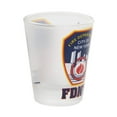 thumbnail image 2 of Frosted FDNY Shot Glass [1.5 Oz] [2 Inch] New York Fire Department Shot Glass, 2 of 2