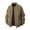 03# Brown, variant on IhhxPro Men's Bomber Jacket with Pockets Loose Fit Zip-Up Coat Casual Streetwear Cotton Lightweight Spring Fall Outerwear Solid Color Everyday Fashion M-4XL
