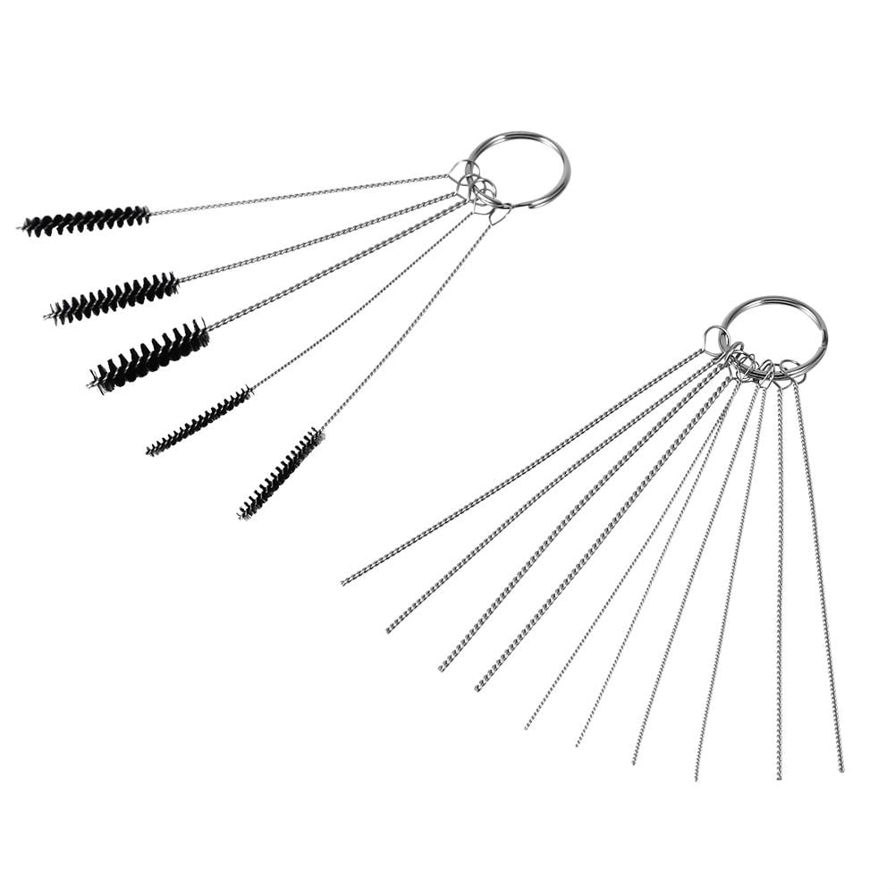 15x Carburetor Carbon Dirt Jet Remove Cleaning Needles Brushes Tool Cleaning Set 