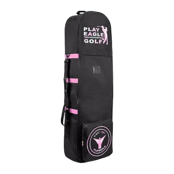 Bolsa de golf premium para viajes en avión: elegante y resistente portador de palos de golf con Rosa