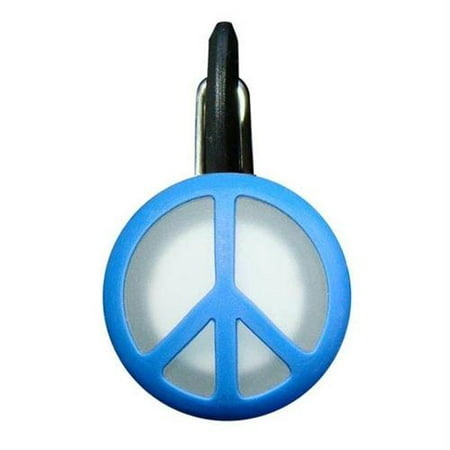UPC 094664023055 product image for Nite-Ize ClipLit Designs, Blue Peace Sign, White LED | upcitemdb.com