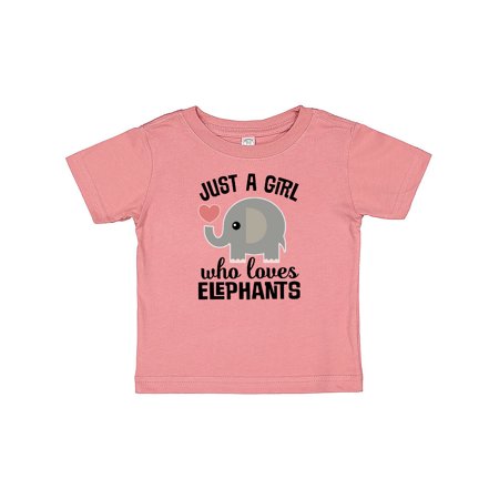 

Inktastic Just A Girl Who Loves Elephants Gift Baby Girl T-Shirt