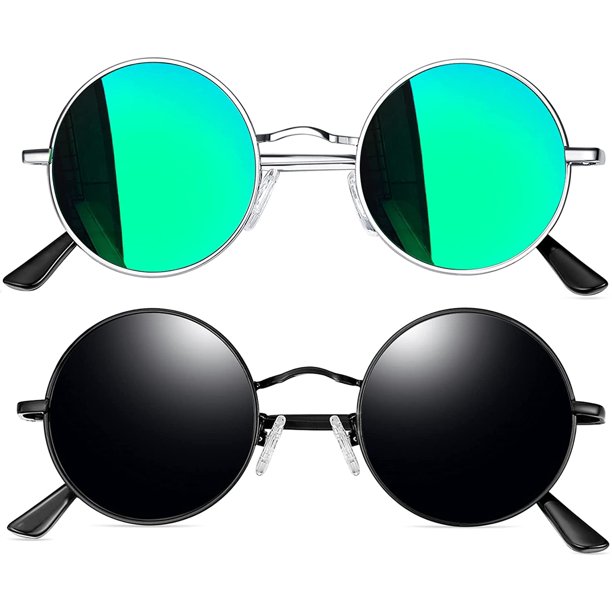 Vintage Trunk Pilot Sunglasses For Men Retro Grease Mask Design