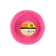Hanna K, Plastic Plate, 7", Hot Pink, 50ct