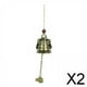 thumbnail image 1 of Juego de campanillas de viento Fengshui, melodía para decoración interior y exterior 2 piezas, 1 of 8