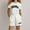 White, variant on SNKSDGM Girls Baby Girl Easter Outfit 18-24 Months Girls Summer Outfits Size 6 Girls Fashion Letter Print Casual Loose Short Sleeve Suit Easter Baby Girl Outfit 7-8 Years