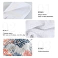 thumbnail image 2 of Yayeee Kitchen Hanging Hand Towels Set of 2 with Loop Bathroom Absorbent Tie Towel, White Sea Plants, 2 of 7