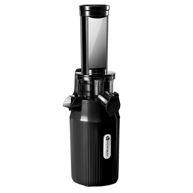 Ventray Essential Ginnie Juicer, Compact & Slow, Nutrient Dense, Black