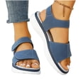 thumbnail image 3 of WMTBSRSW Womens Wedge Platform Sandals Espadrille Heels Round Open Toe Buckle Ankle Strap Summer Shoes, 3 of 9