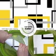 thumbnail image 6 of Yellow Shower Curtains for Bathroom Modern Abstract Shower Curtain Yellow Geometric Bathroom Decoration Polyester Fabric-72''''x72'''', 6 of 6