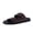 Brown, variant on Alpha 100% Genuine Leather Mens Sandals, Casual Slip On Flat Men Slides with Adjustable Buckles