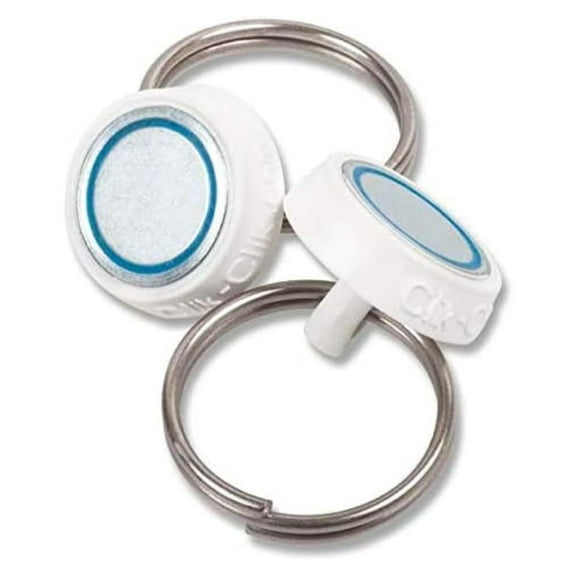 Clik-Clik Round Blue Magnet Ceiling - Strong Magnets to Hang Displays, Signs and More - Magnets with 10 lbs Pull - Pack of 10 2 Inch