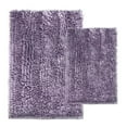 thumbnail image 5 of Civkor Bathroom Rugs,Chenille Bath Mat Set 2 Pieces Non Slip Backing,31x20 and 24x16Inch,Machine Wash,Quick Qry,Purple, 5 of 7