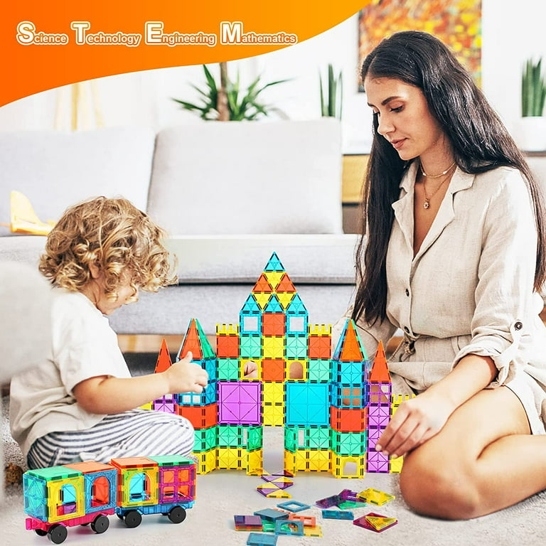 Magic Cube Puzzle for Intelligence Transparent Magnetic Building Set Games  Toys