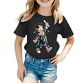 thumbnail image 3 of Hiiyo T-Shirt Graphique de Collation des Grades pour Filles Tout-Petits, Manches Courtes, Col Rond, Tailles 3-13, 3 of 3