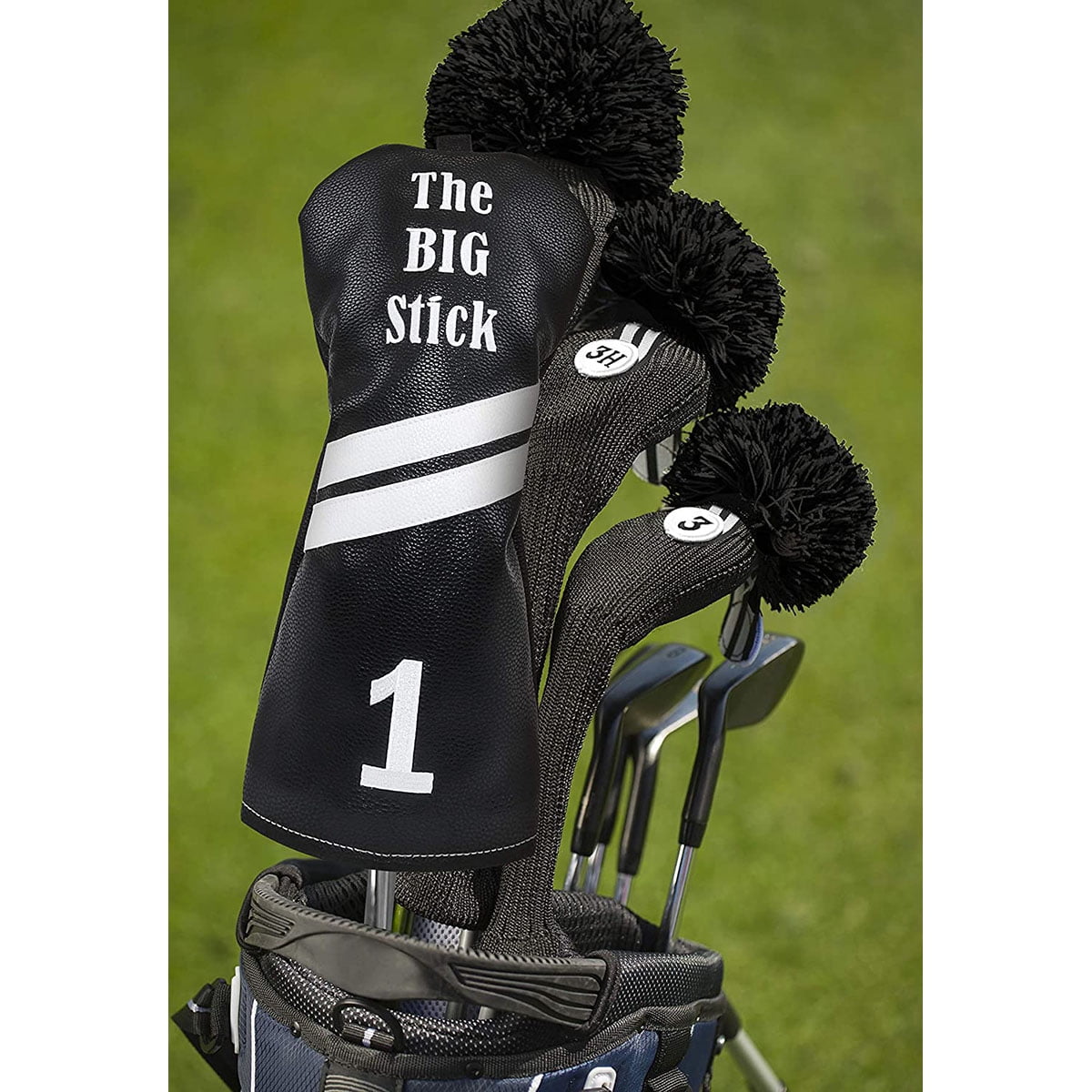 Izzo Golf "Big Stick" Driver Headcover Black