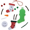 thumbnail image 3 of 4E's Novelty Foam Christmas Snowman Stocking Ornament Craft (12 Pack) - Christmas Crafts for Kids, DIY Stocking Ornament Making Kit for Toddlers, 3 of 7