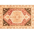 thumbnail image 1 of Ahgly Company Indoor Rectangle Abstract Orange Modern Area Rugs, 8' x 10', 1 of 4