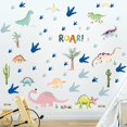 thumbnail image 2 of Calcomanías de dinosaurios, pegatinas de pared, decoración de habitación de niños, brillan en la oscuridad, luminosas Decoración de dormitorio, sala de estar, baño, 2 of 5