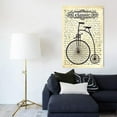 thumbnail image 2 of wall26 - Canvas Wall Art - A Retro Style Bicycle on Vintage Letter Script - Gallery Wrap Modern Home Art | Ready to Hang - 32x48 inches, 2 of 3