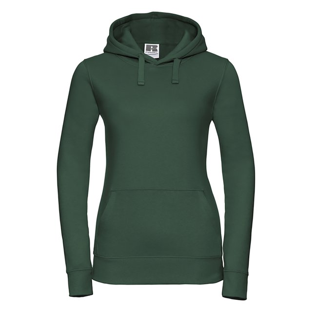 Russell - Chaquetilla con capucha modelo Premium Authentic para mujer (Verde Botella)