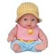 thumbnail image 2 of Muñeca bebé renacida de 8 pulgadas, cuerpo completo de vinilo, realista, suave, recién nacida, color rosa, 2 of 14